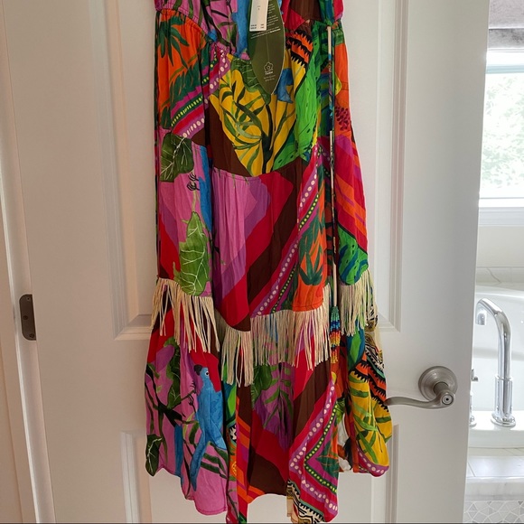 Anthropologie x Farm Rio Palila Fringe Midi Dress - Picture 5 of 5